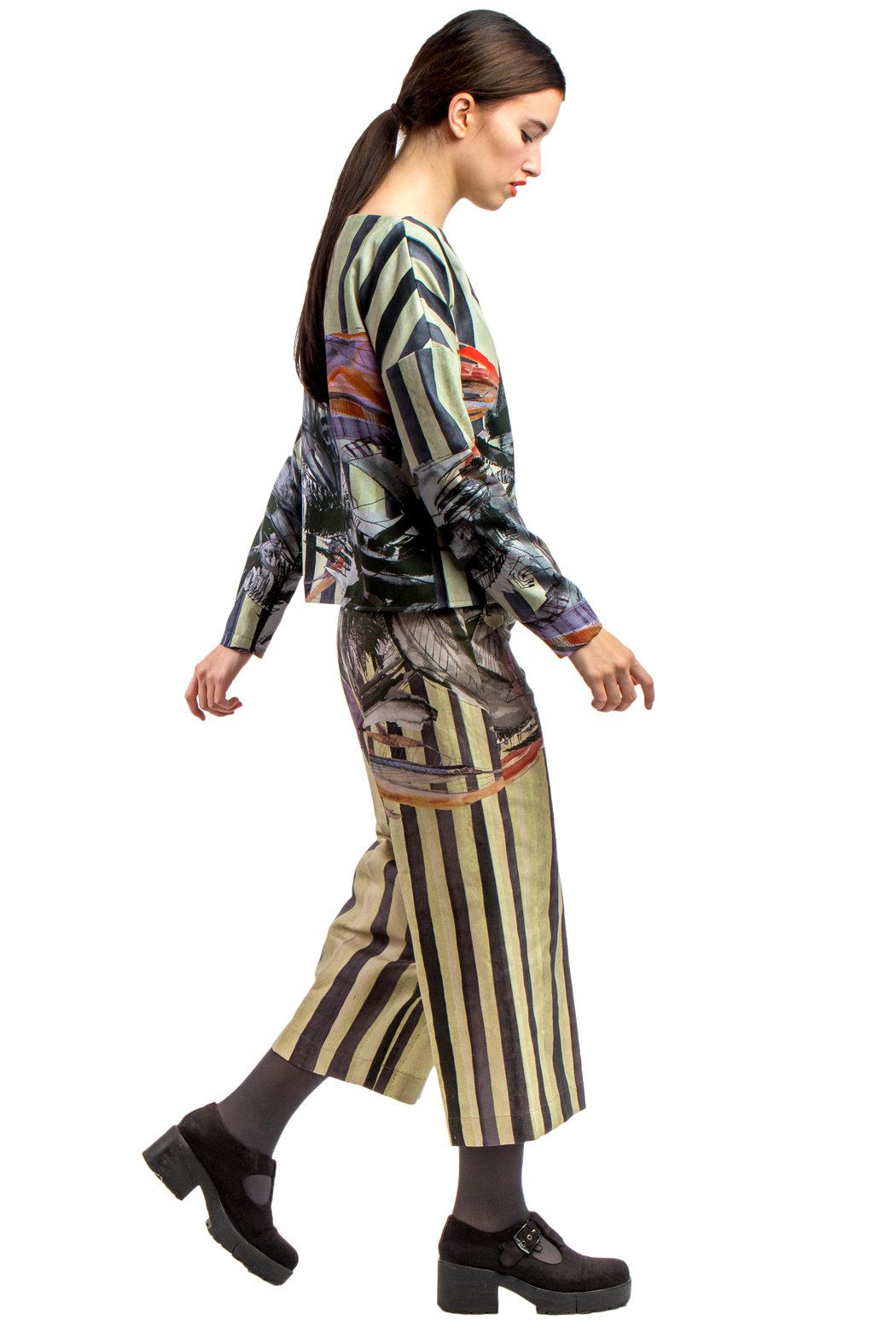 Longsleeve Shirt Printed Beige
