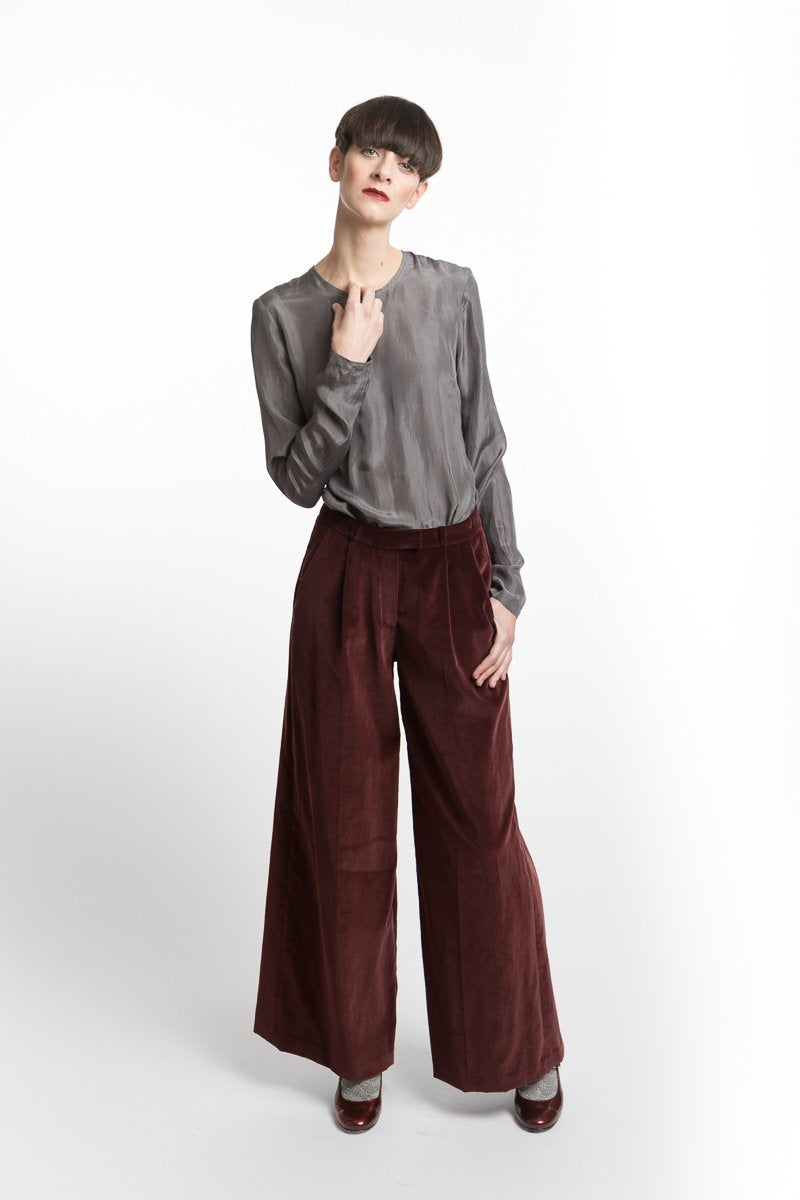 Marlene Pants Red Velvet