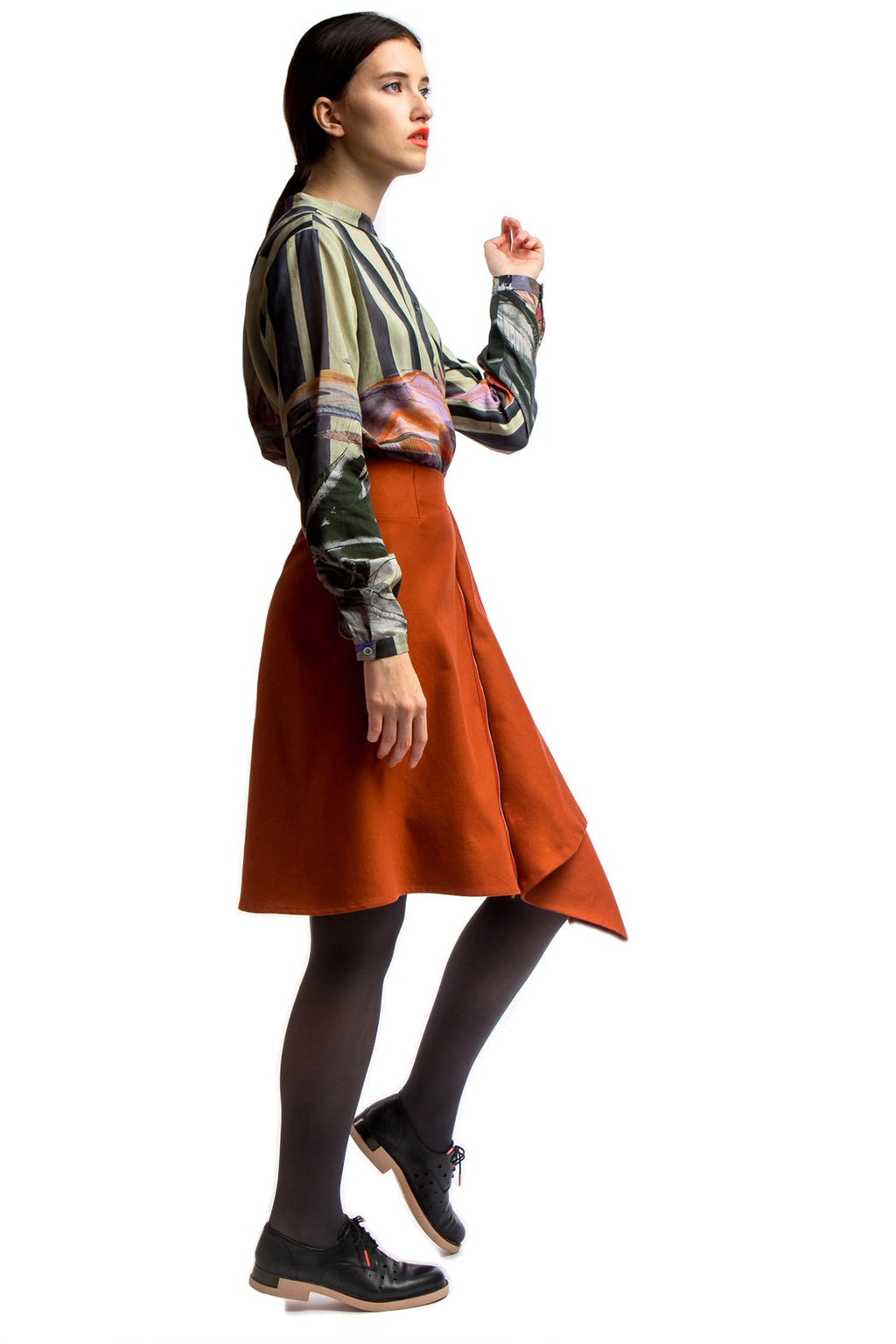 Red Skirt Asymmetric