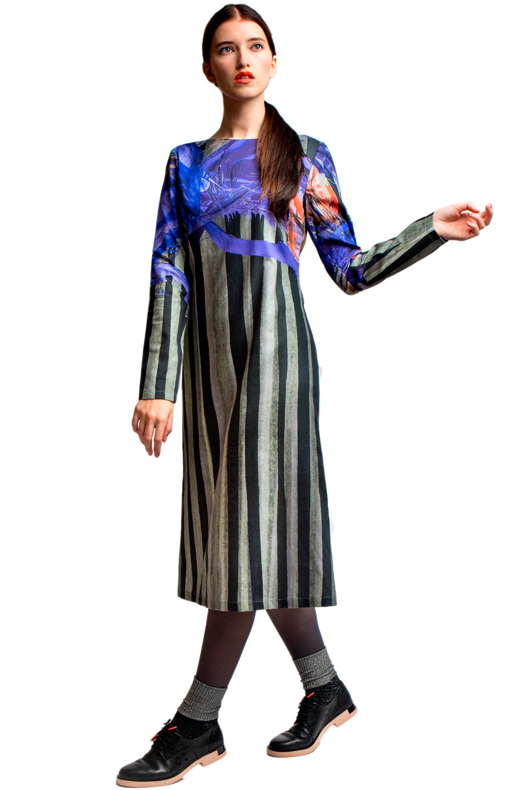 Shift Dress Blue Print