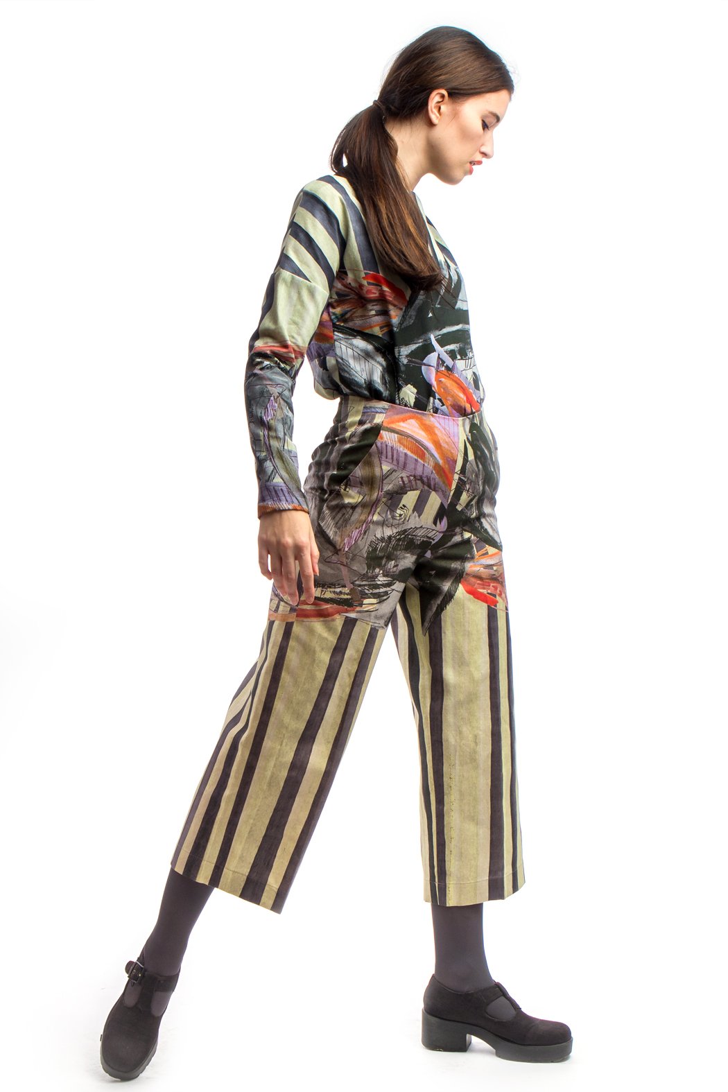 Longsleeve Shirt Printed Beige