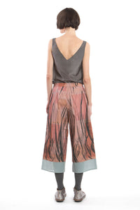 Culotte Feather Print