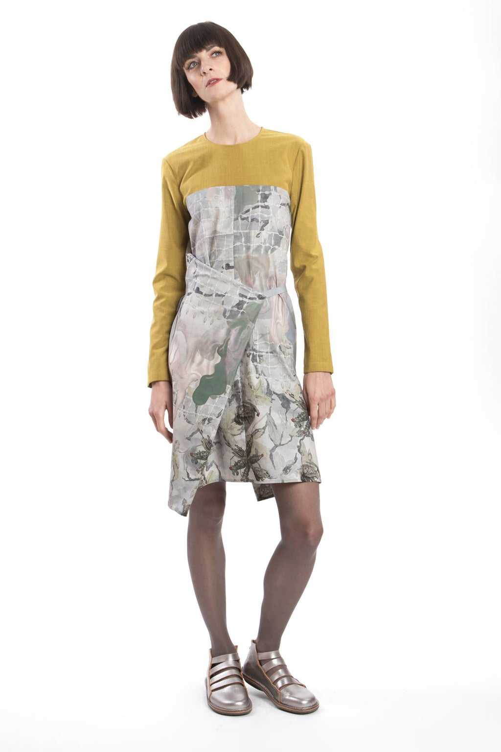 Changeable Dress Grey-Yellow