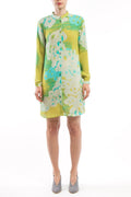 Shirtdress Yellow Turquoise