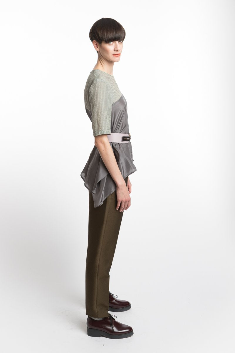 Trousers Slim Green Purple