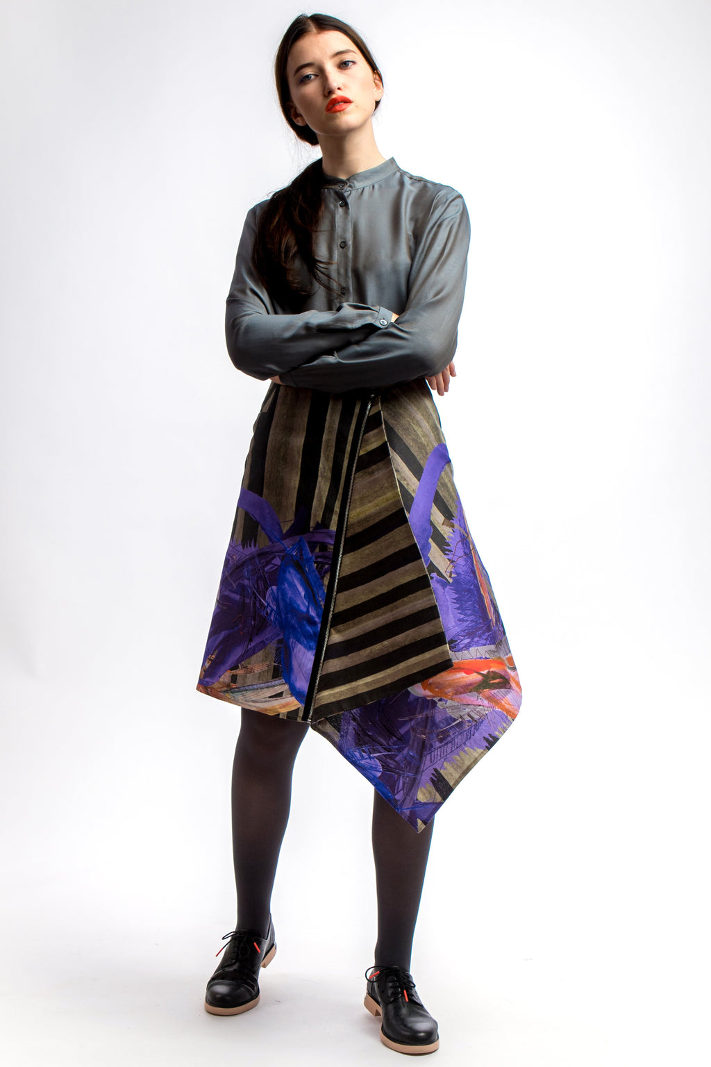Asymmetric Skirt Dark