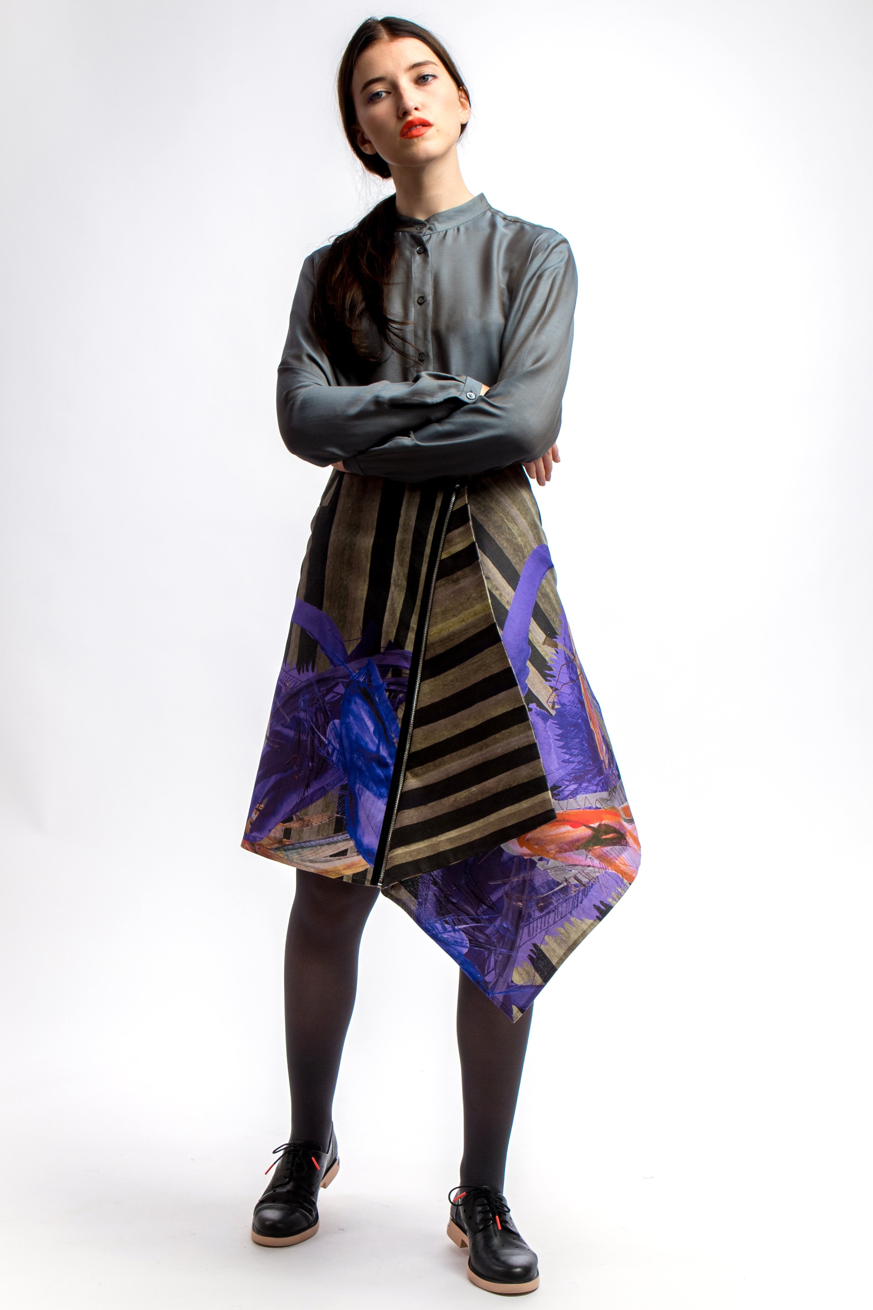 Asymmetric Skirt Dark