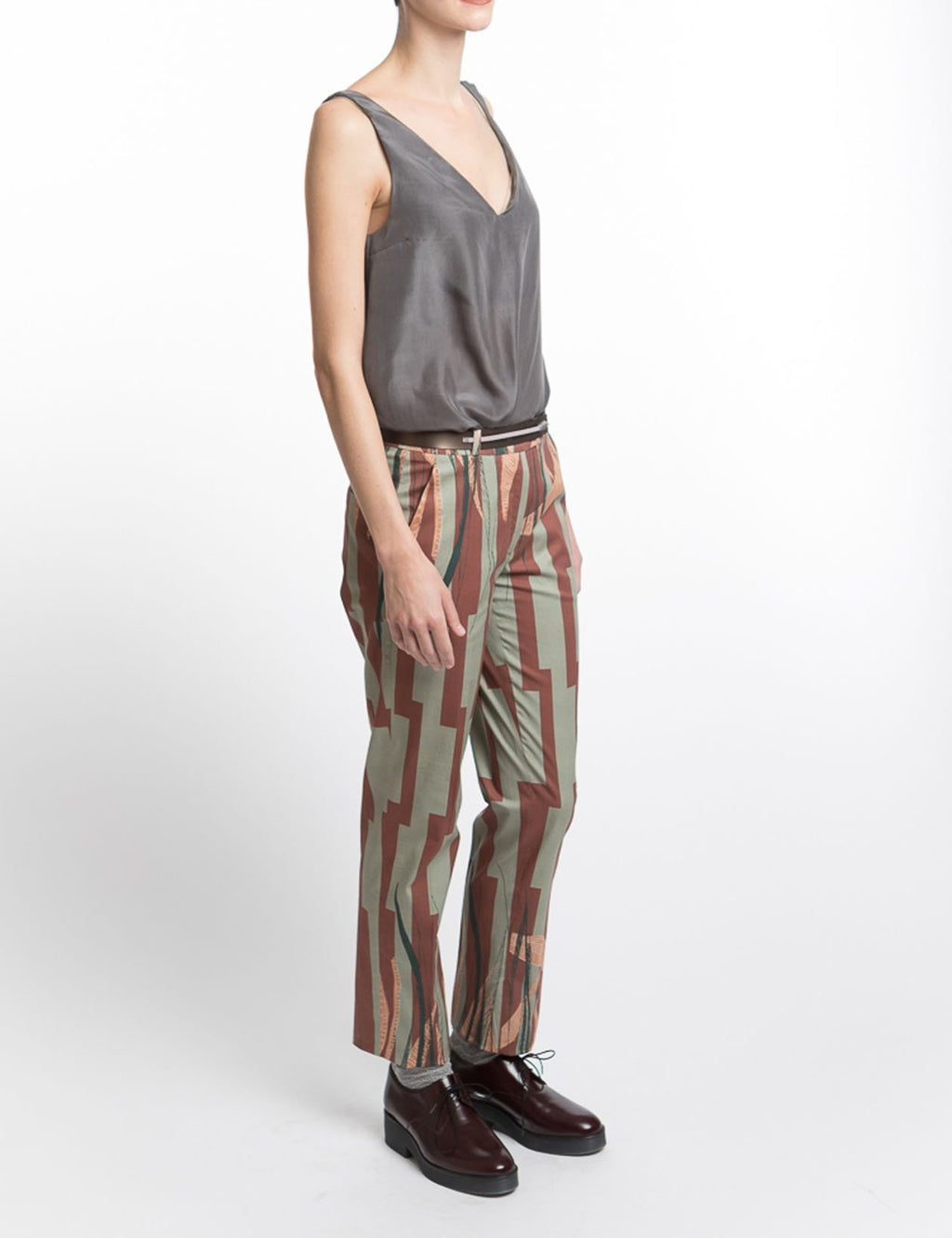 Pants Leaf Print