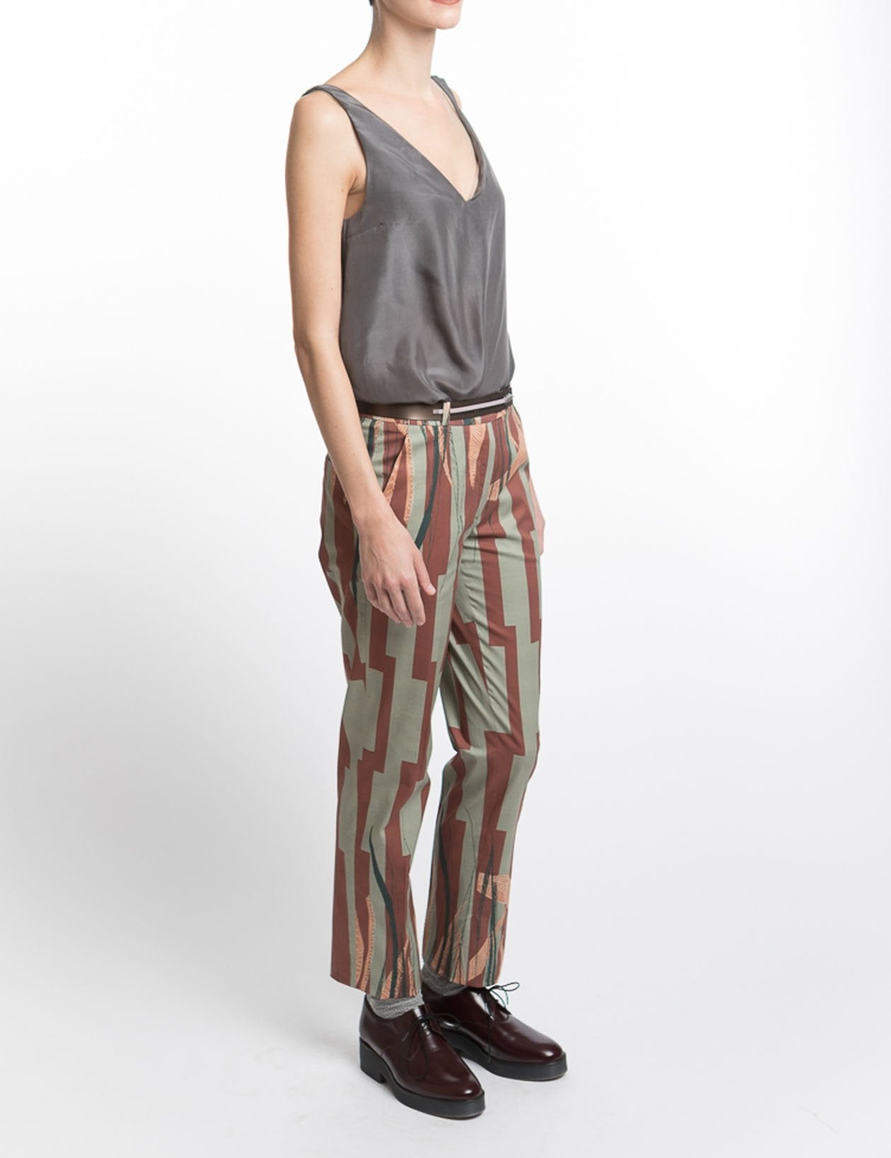 Pants Leaf Print