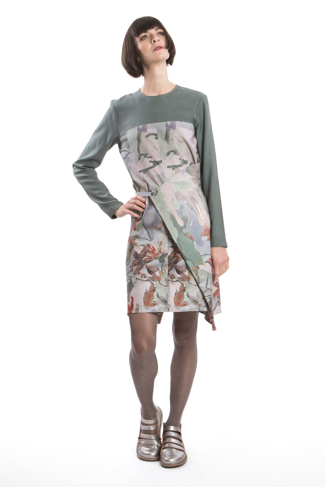 Changeable Dress Green-Red