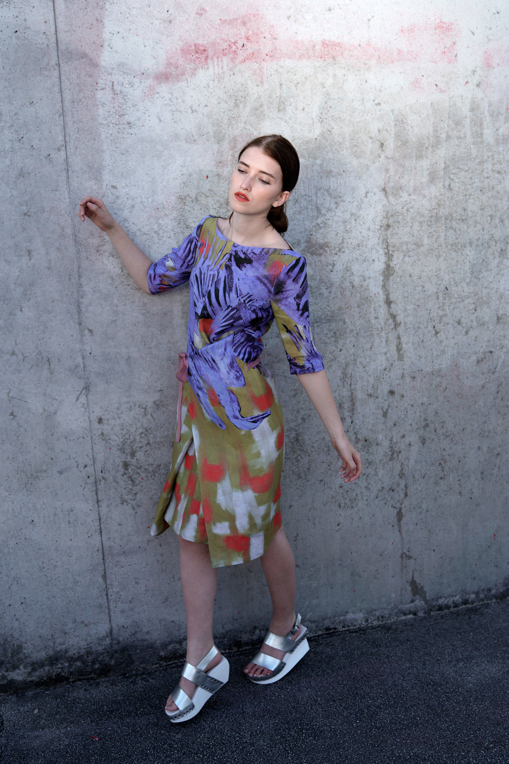Adjustable Linen Dress Yellow