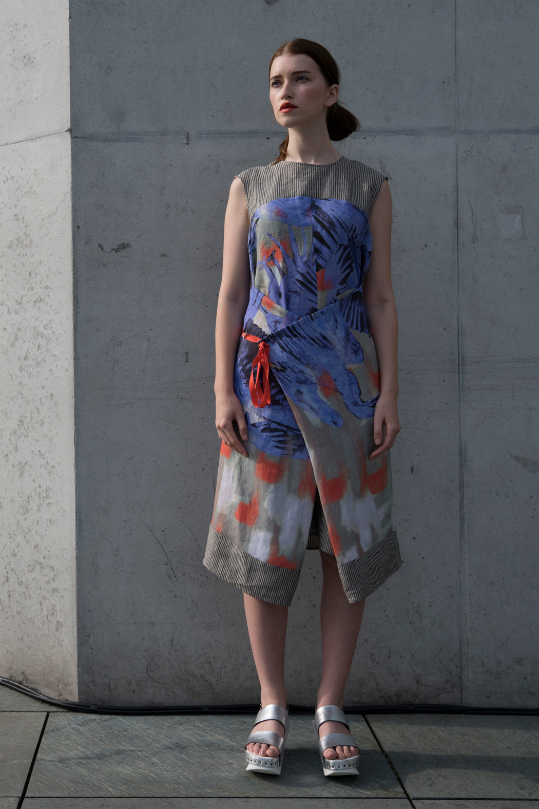Adjustable Summer Dress Grey