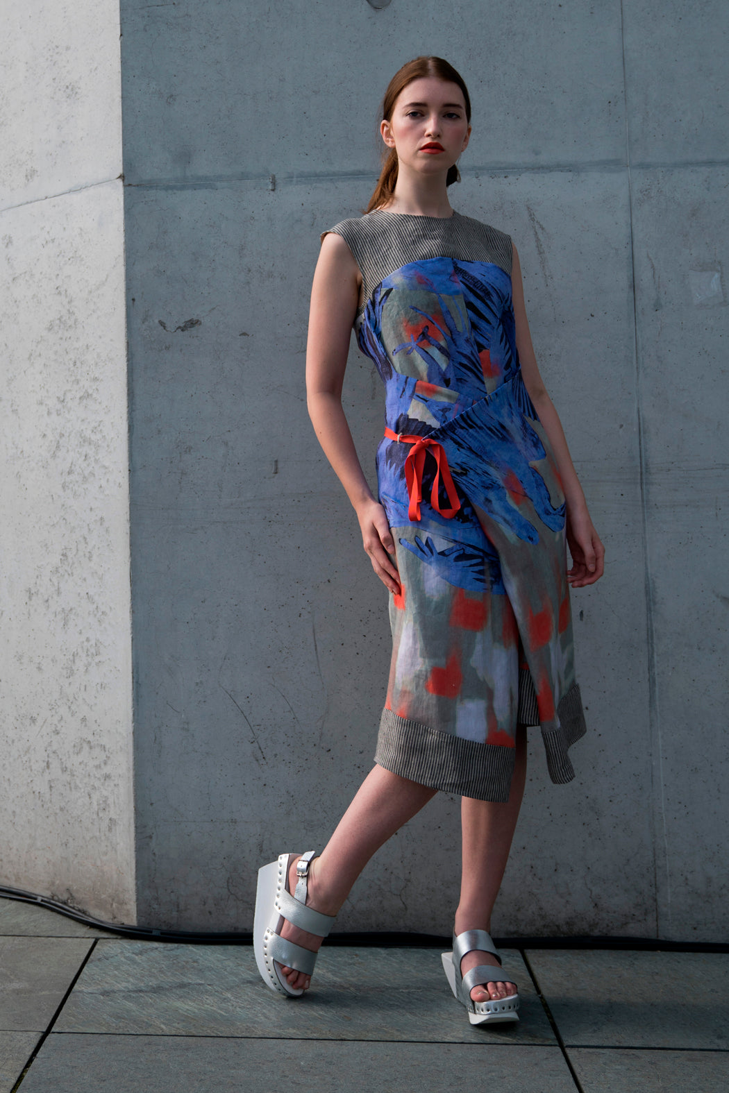 Adjustable Summer Dress Grey