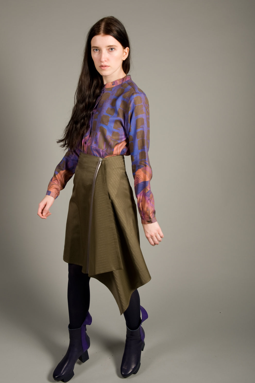 Blouse Flowers Orange