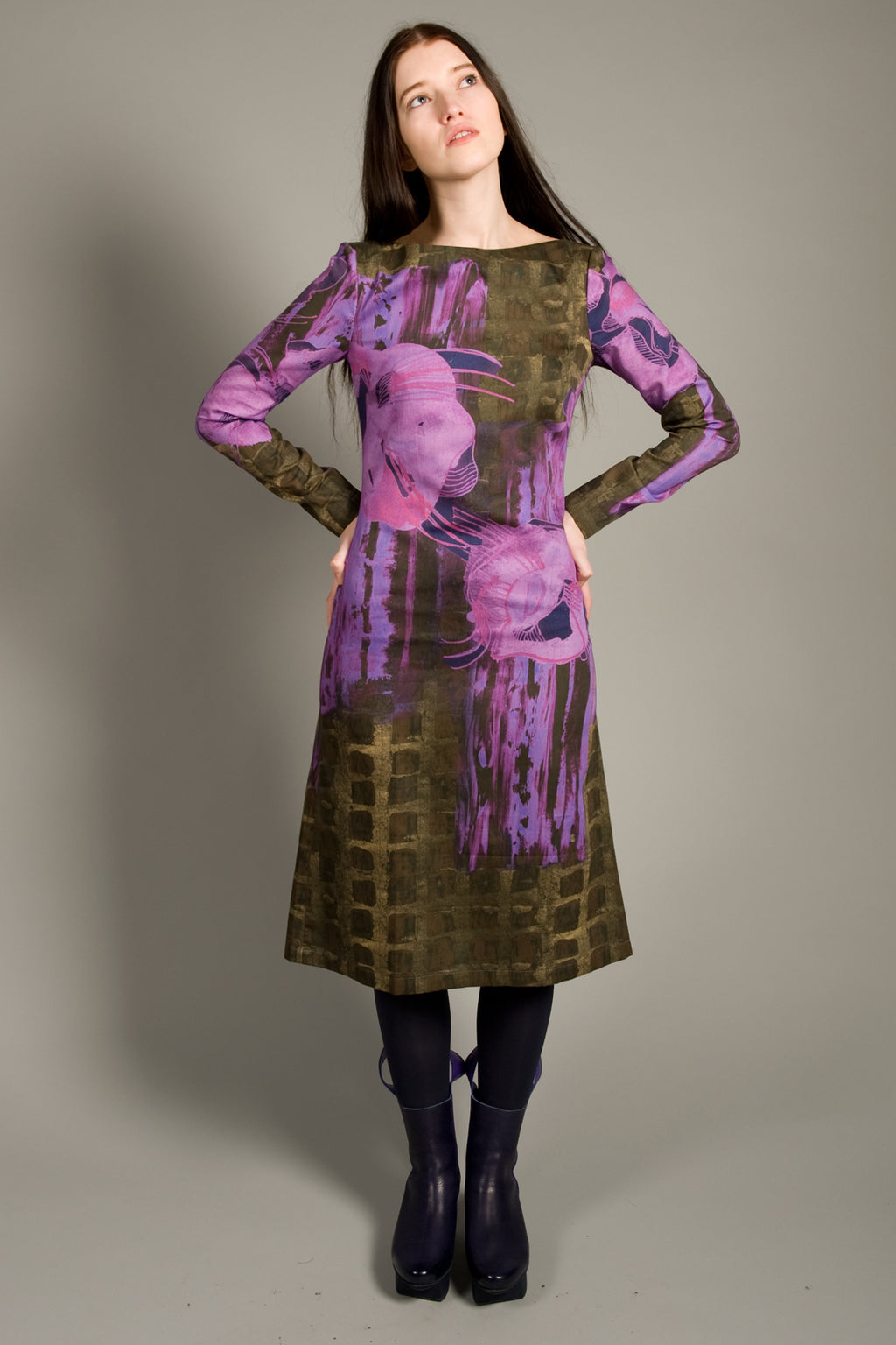 Shift Dress Flower Print