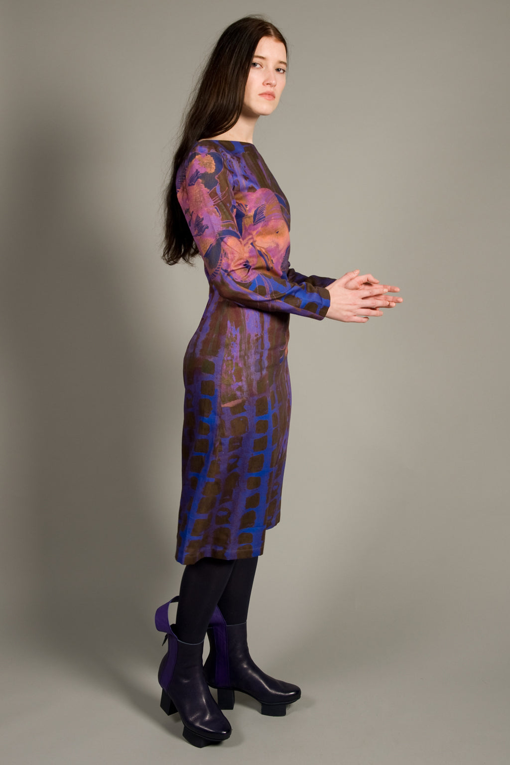 Shift Dress Flower Print