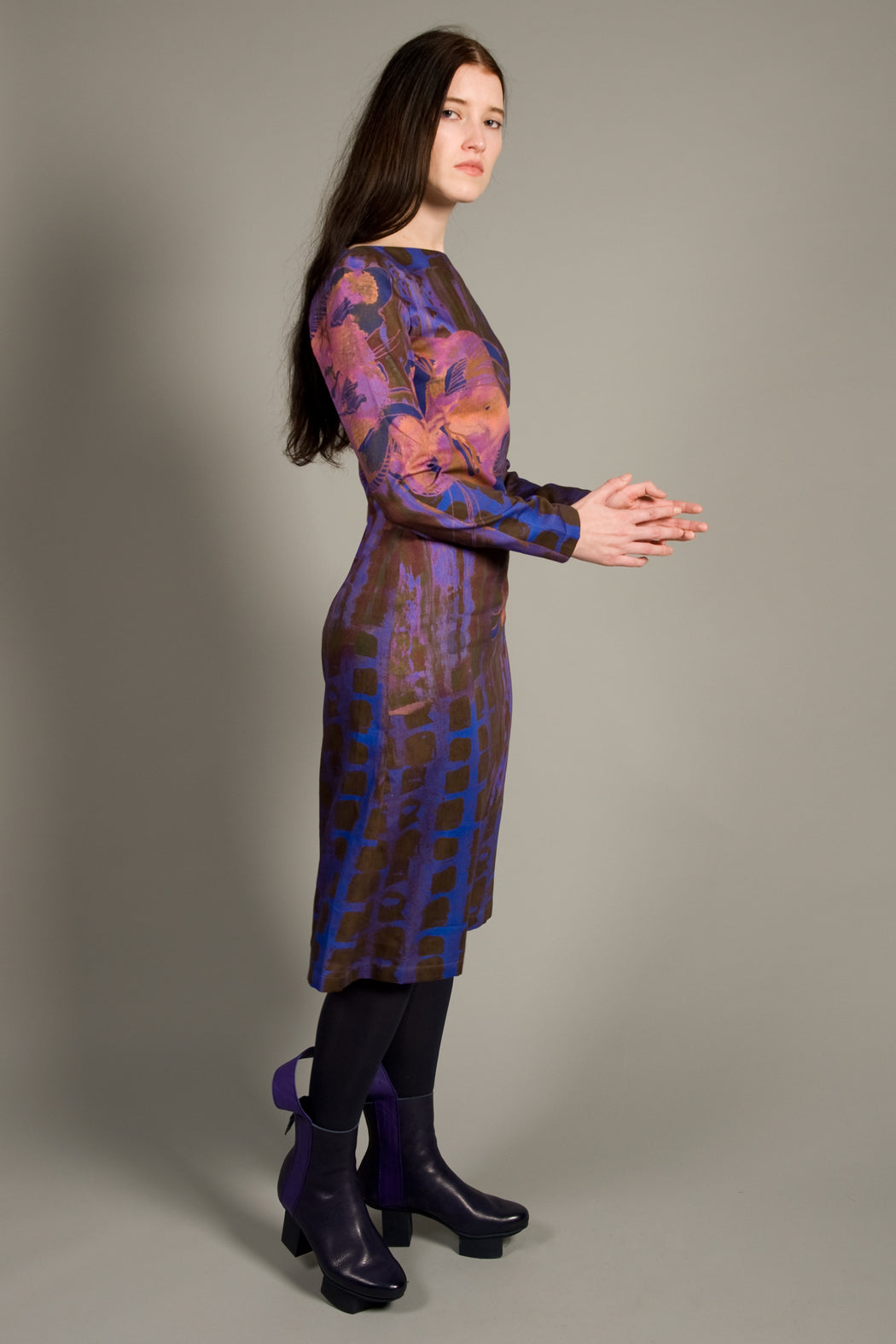 Shift Dress Flower Print
