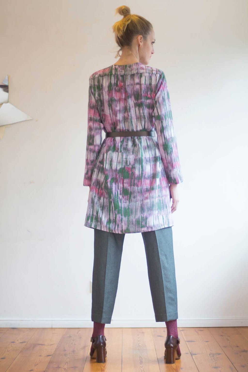 Blouse Dress printed pastel