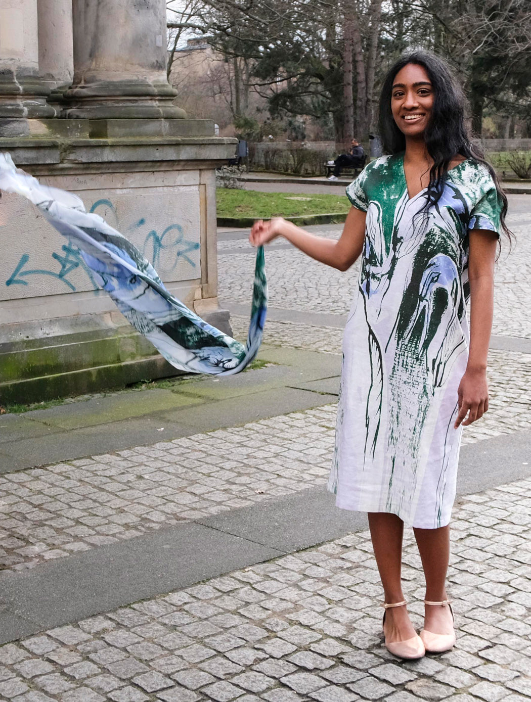 Midikleid bedruckt CLARA KAESDorf