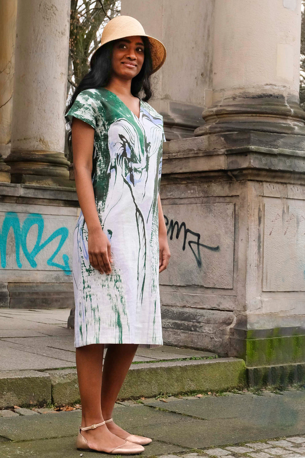 Sommerkleid mit überschnittenem Arm CLARA KAESDORF
