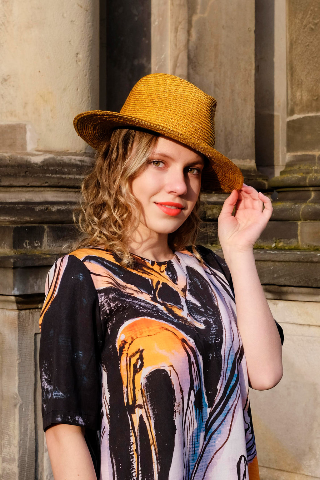 Sommerlook orange CLARA KAESDORF