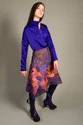 Adjustable Skirt Orange Flowers