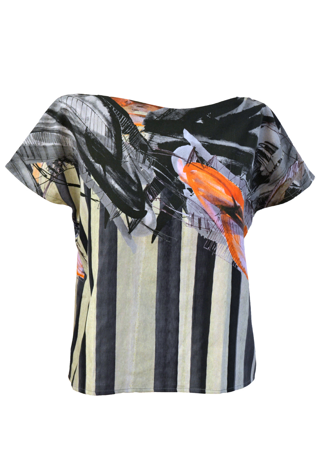 Blouse Printed Beige