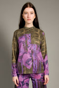 Shirt Floral Print Magenta