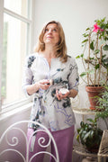 Summer Wrap Blouse floral Print