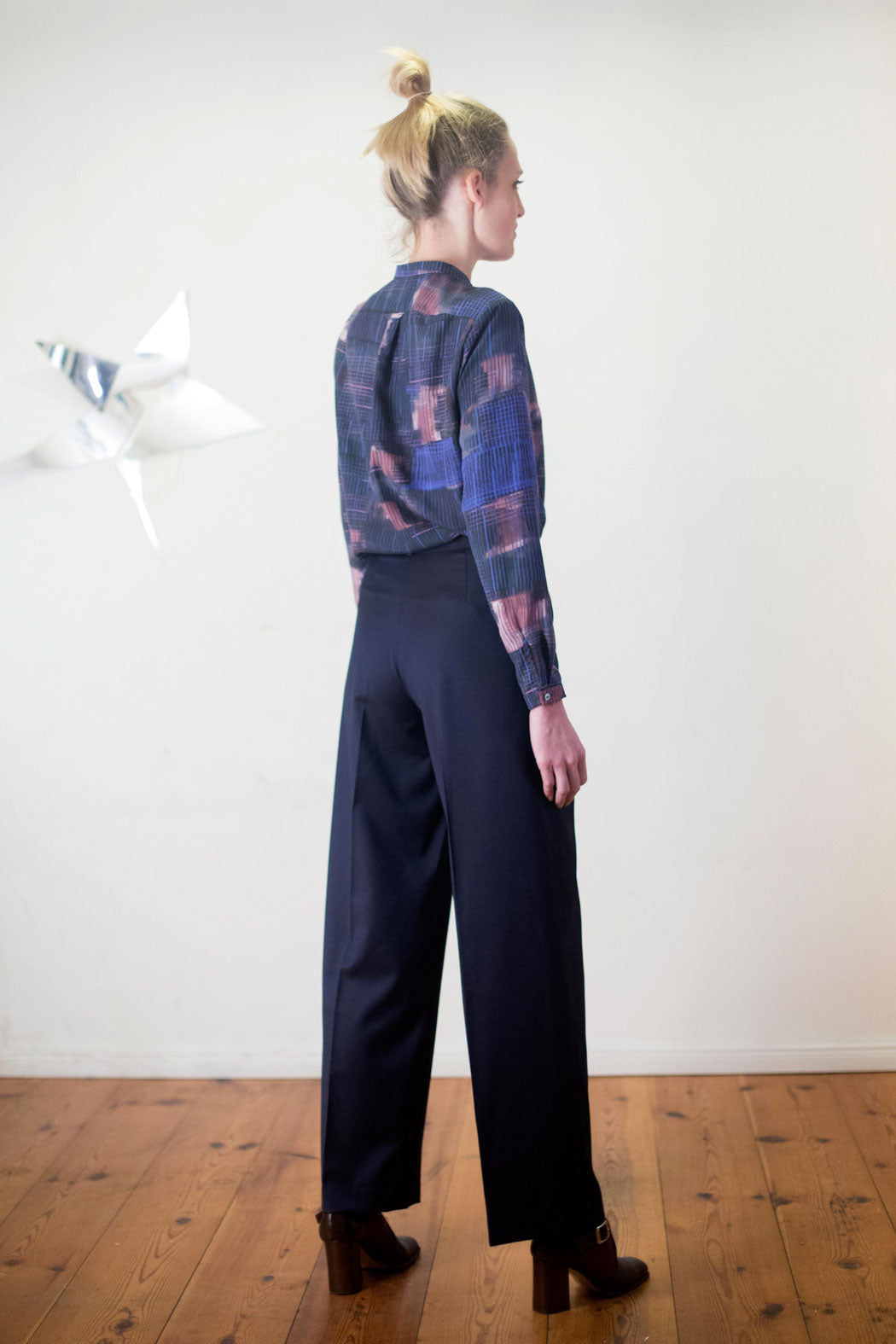 gemusterte Bluse aus Tencel Lyocell Berlin