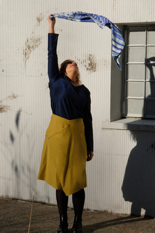 Triangle Scarf Blue Mint