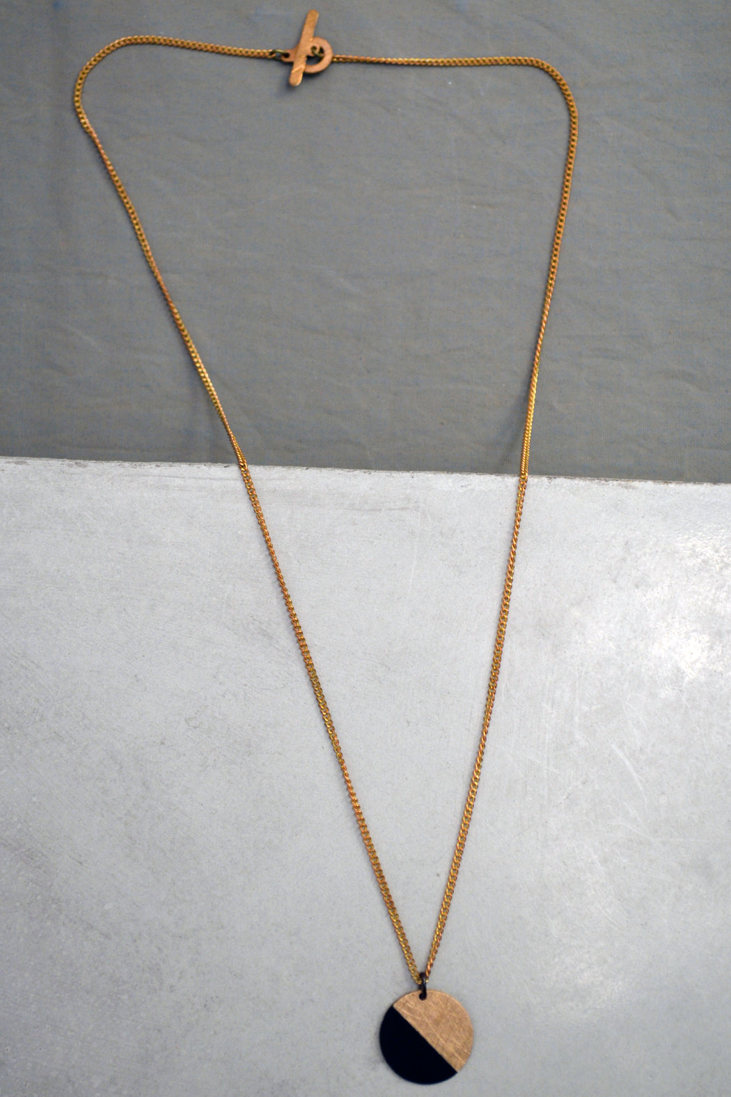 Black Circle Necklace Ruby on Tuesday