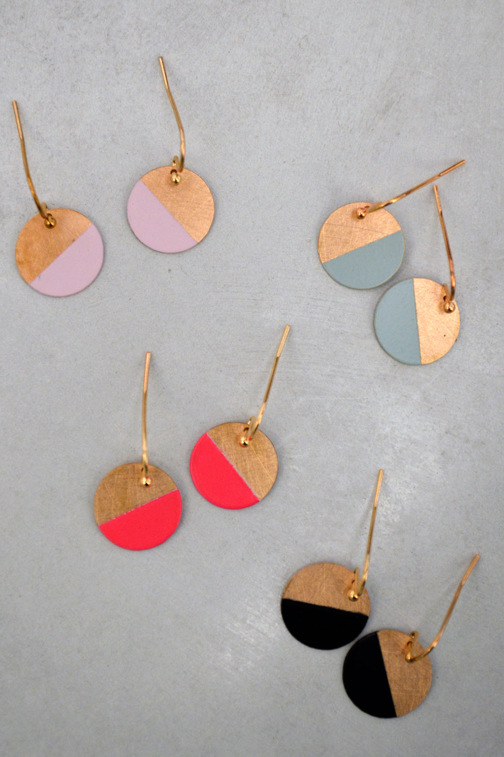 Minimalistische Ohrringe Kreis - Ruby on Tuesday