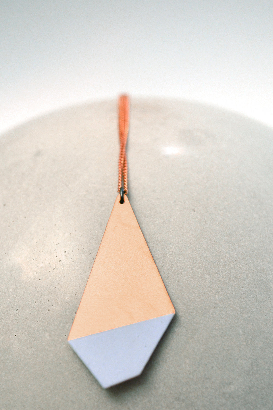 Light Blue Polygon Necklace