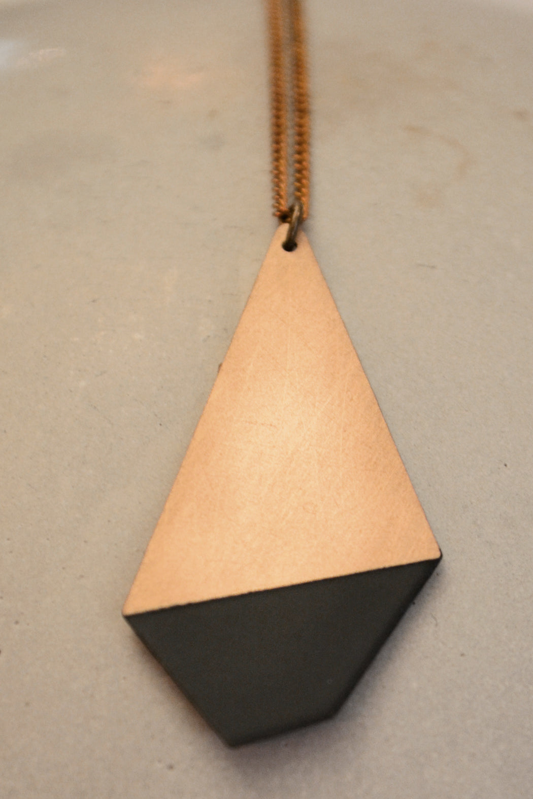 Black Polygon Necklace