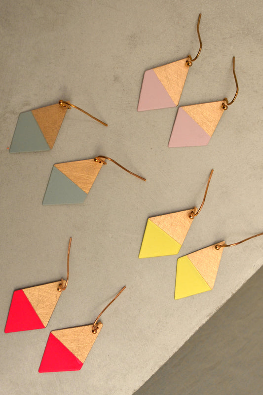 Colorful Trapezoid Earrings 