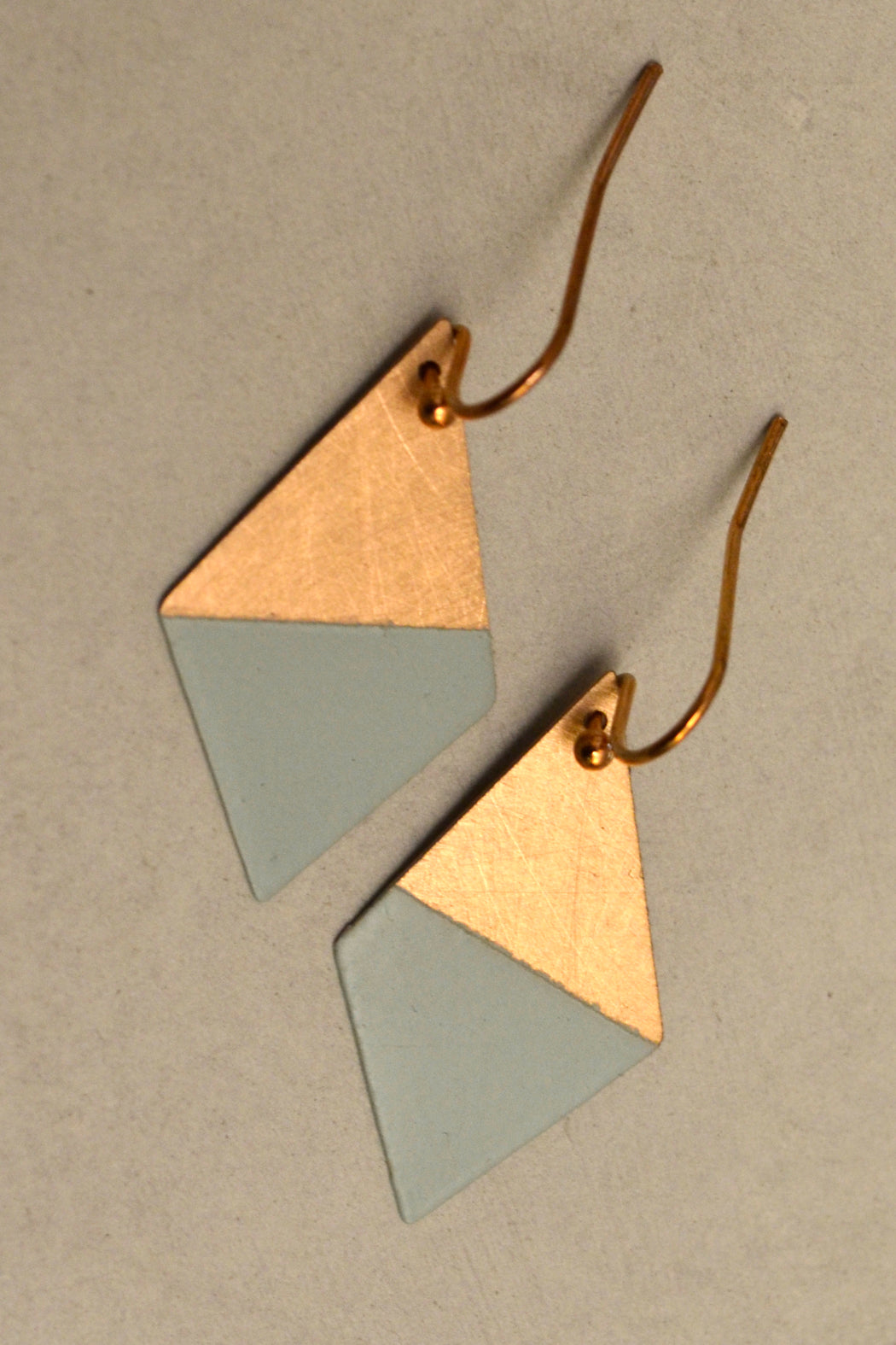 Mint Trapezoid Earrings 