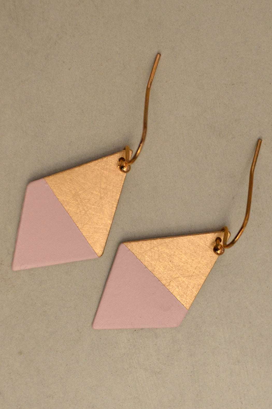 Rose Trapezoid Earrings 