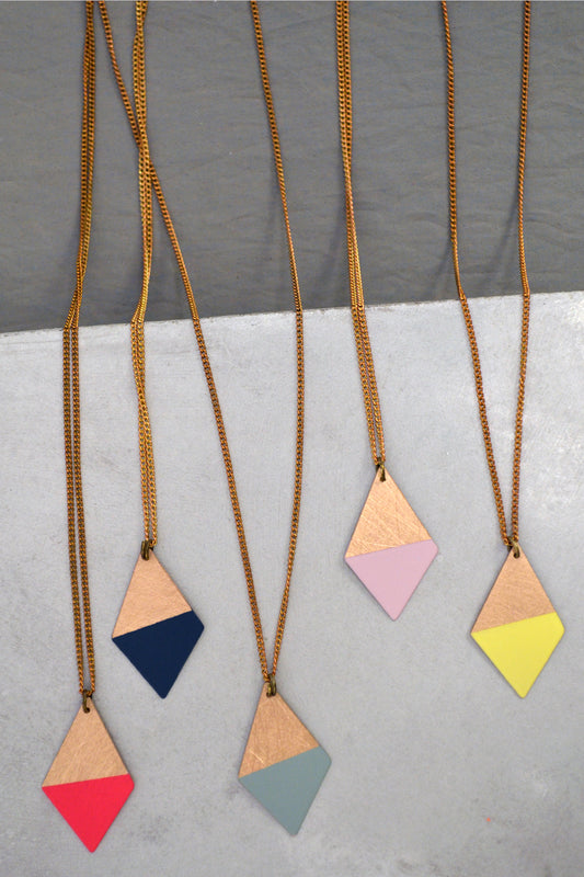 Colorful Trapezoid Necklaces