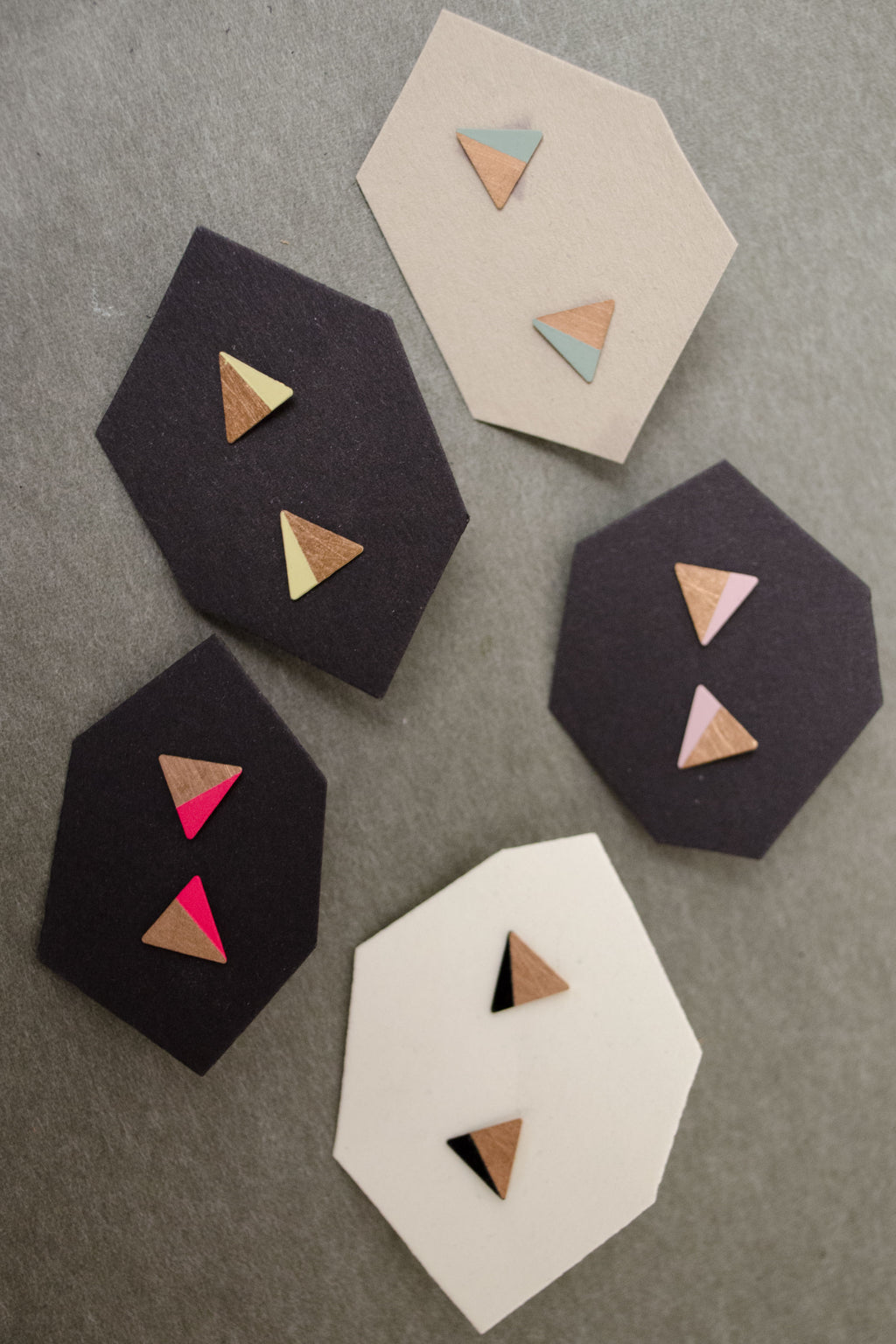 Triangle Earrings Studs