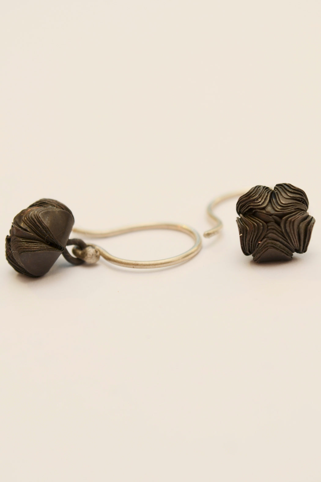 Oxidized Flower Earring