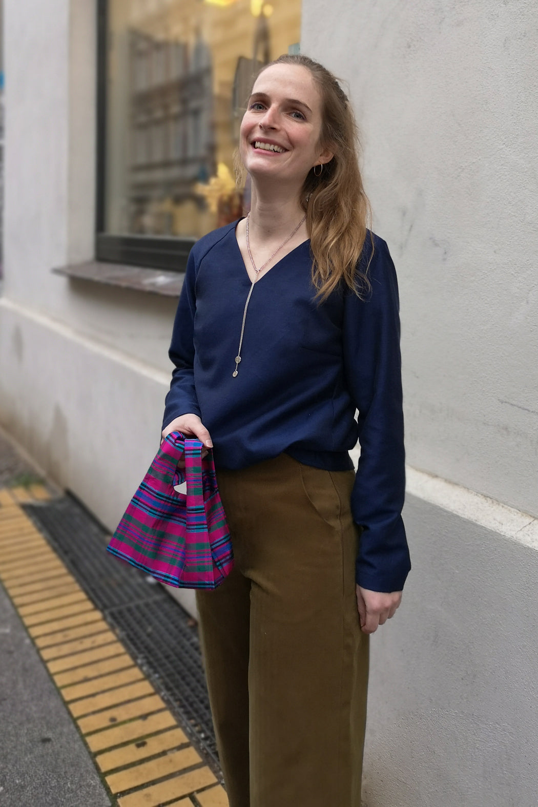 Culottes made from green cotton