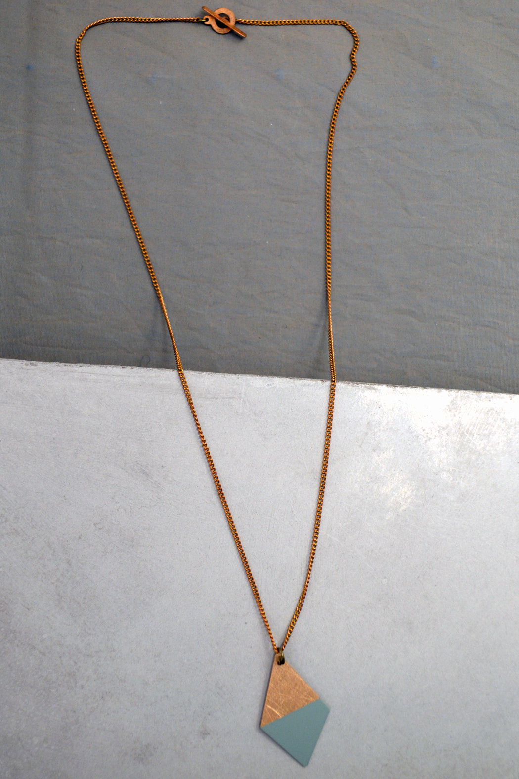 Mint Trapezoid Necklace