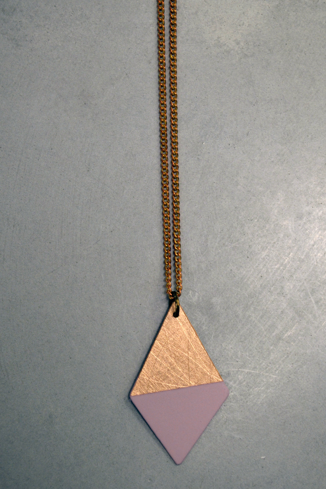 Pastell Rose Trapezoid Necklace