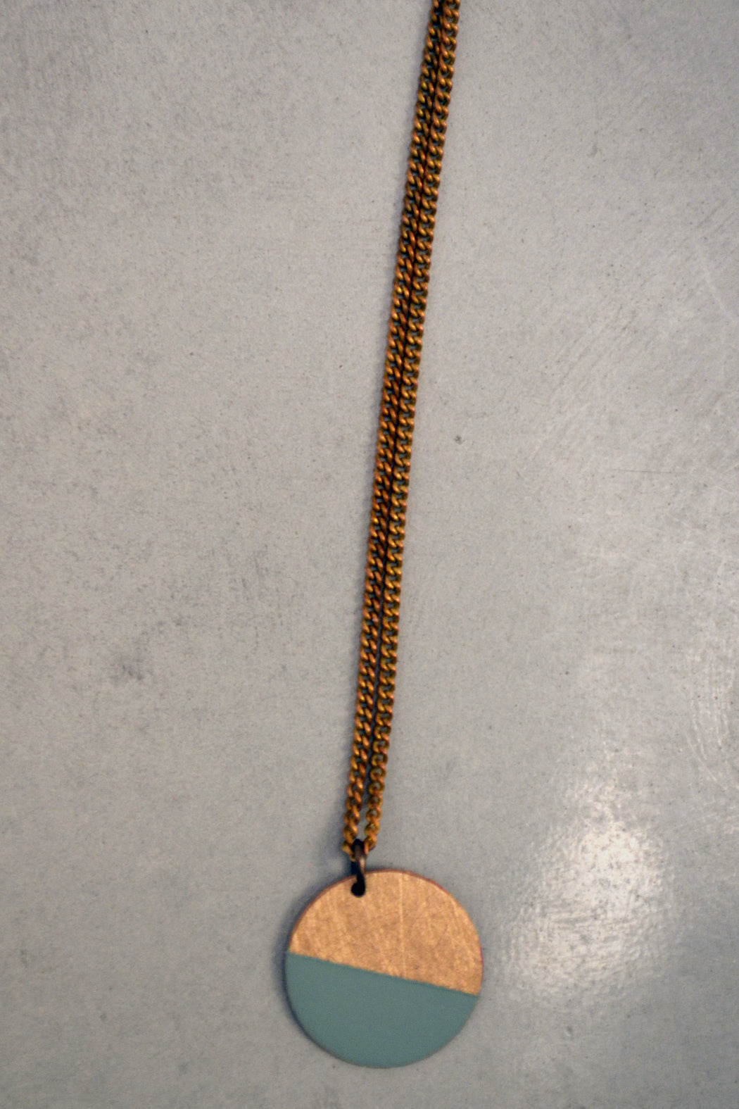 Mint Short Circle Necklace Ruby on Tuesday