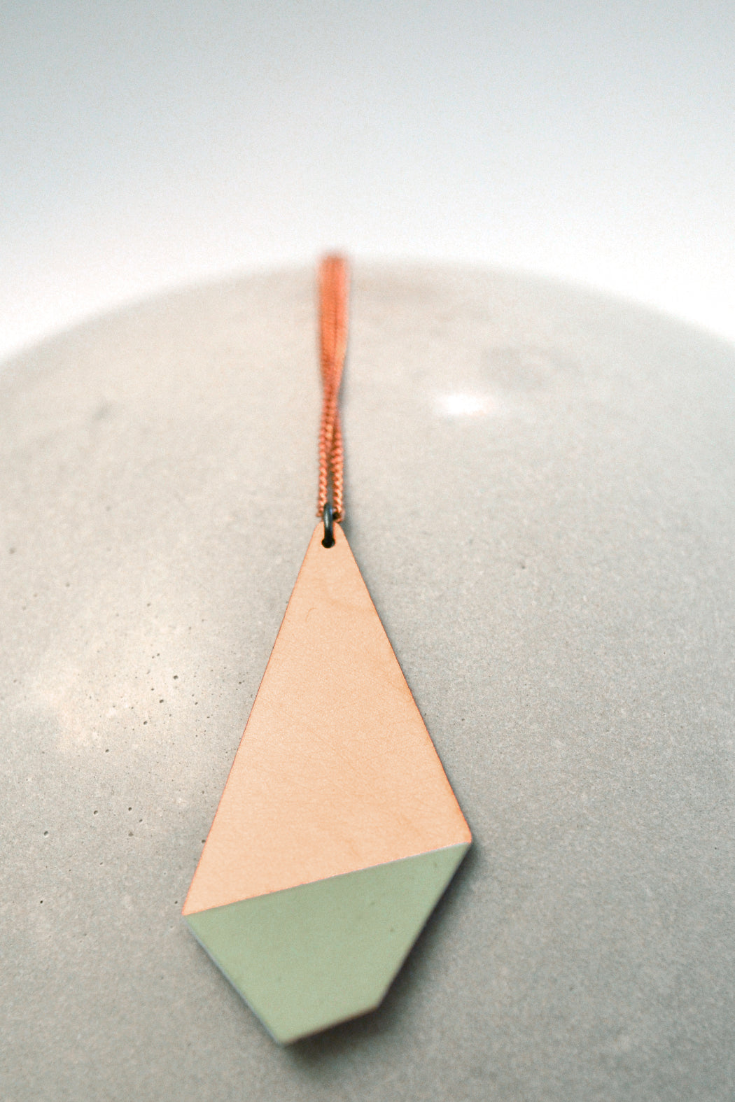 Mint Polygon Necklace