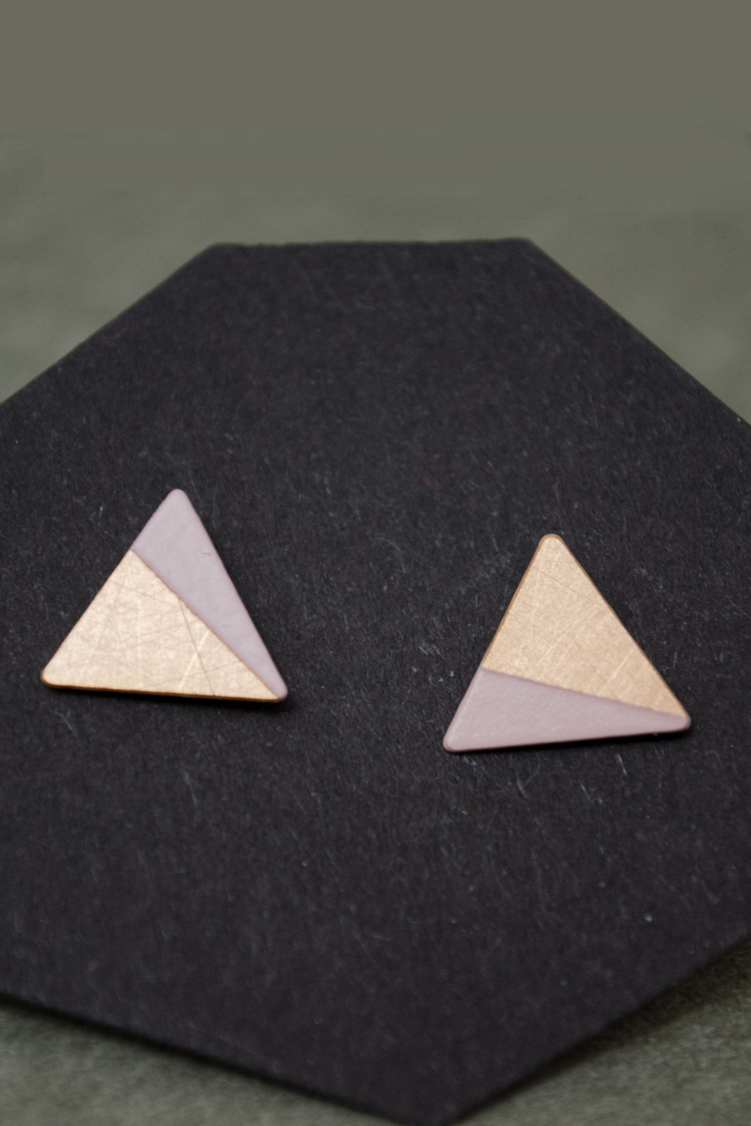 Triangle Earrings Studs