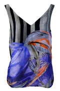 V-neck Top Printed